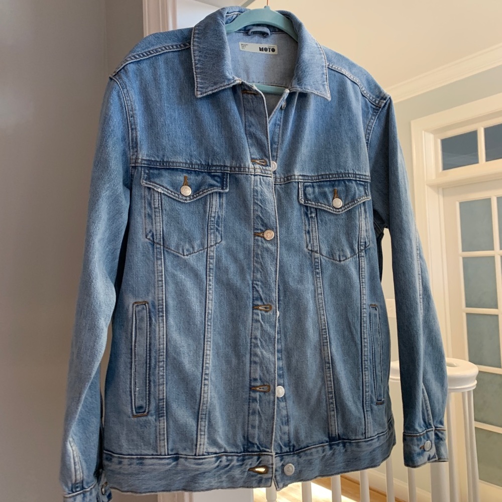 Topshop women’s oversized denim jacket